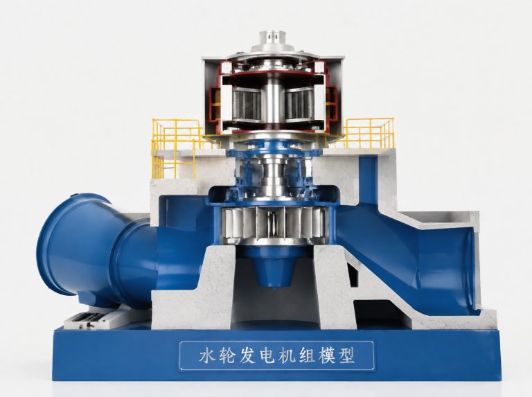 黄南藏族自治州水轮发电机组剖视模型